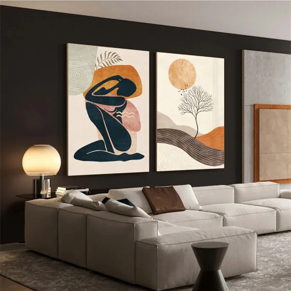 Poezie cu Sens - Set 2 Tablouri Boho