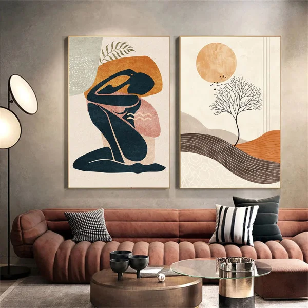 Poezie cu Sens - Set 2 Tablouri Boho