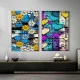 Emoții de Primăvară - Set 2 Tablouri Abstracte