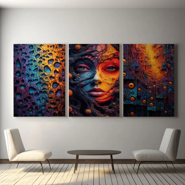 Metamorfoza Gratiei Feminine - Set 3 Tablouri