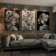 Femei si Flori - Set 3 Tablouri