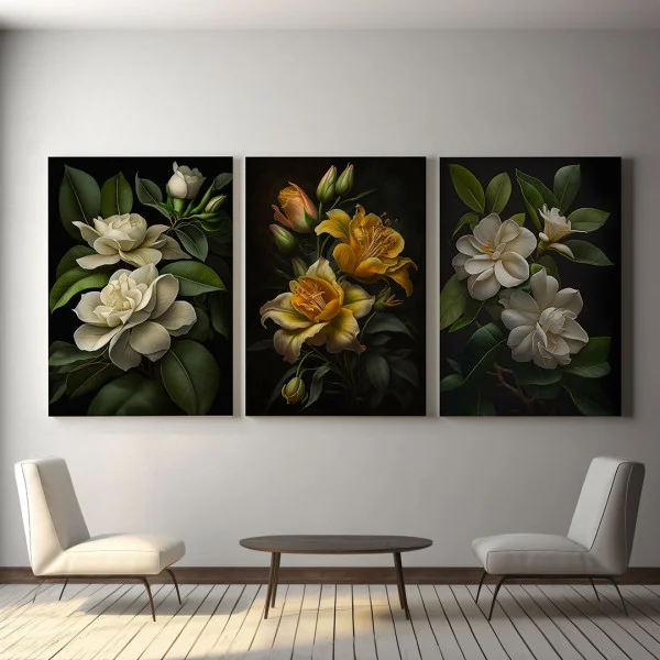 Verde Crud - Set 3 Tablouri