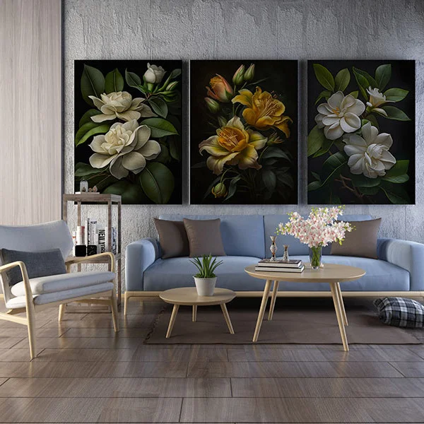 Verde Crud - Set 3 Tablouri