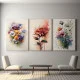 Flori de Camp - Set 3 Tablouri