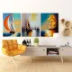 Asfintit la Malul Marii - Set 3 Tablouri