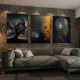 Inefabila Evolutie Umana - Set 3 Tablouri