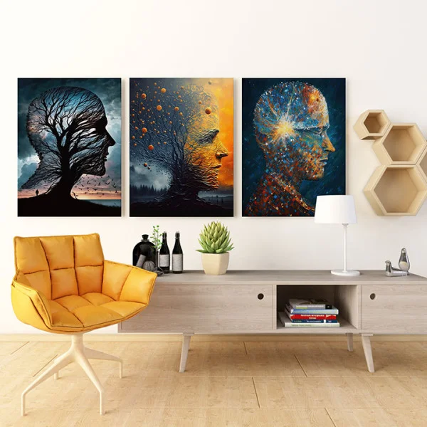 Inefabila Evolutie Umana - Set 3 Tablouri