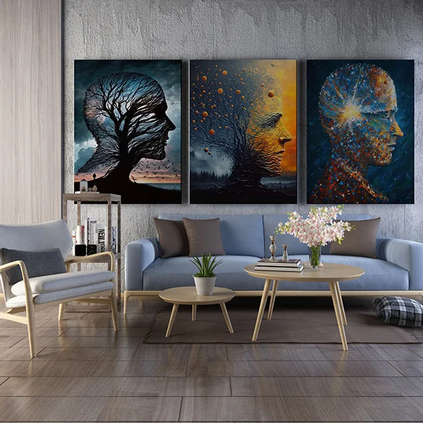 Inefabila Evolutie Umana - Set 3 Tablouri