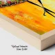 Tablou Abstract Premium Pasiune Solară – Artă Canvas Modernă cu Siluete de Dansatoare și Rochii Multicolore pentru Living sau Hol