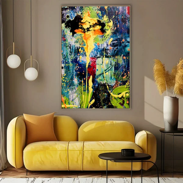 Haosul Armonic al Tocaturii de Culori - Tablou Abstract