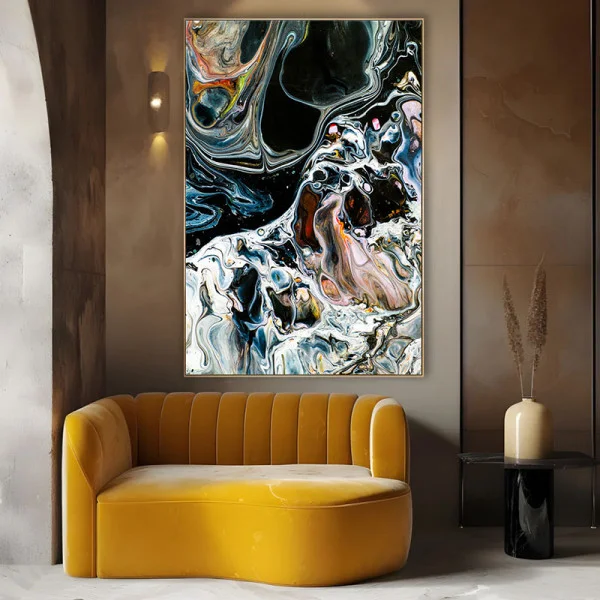 Abstractie in Alb si Negru - Tablou Abstract