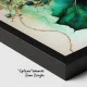 Tablou Abstract Premium „Sculptura Utopiei Dansul Frunzelor” – Artă Canvas Modernă cu Accente Aurii Elegante pentru Living de Lux