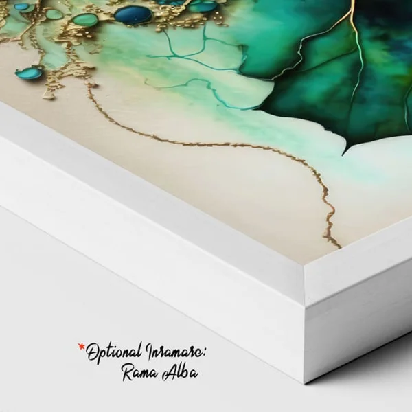 Tablou Abstract Premium „Sculptura Utopiei Dansul Frunzelor” – Artă Canvas Modernă cu Accente Aurii Elegante pentru Living de Lux