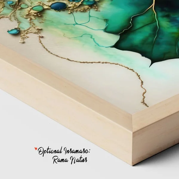 Tablou Abstract Premium „Sculptura Utopiei Dansul Frunzelor” – Artă Canvas Modernă cu Accente Aurii Elegante pentru Living de Lux