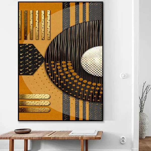 Tablou Abstract Textură Urbană – Canvas Premium Vertical Geometric pentru Decor Modern