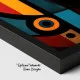 Tablou Abstract Premium Poezia Formei – Artă Canvas Modernă Orizontală cu Portret Cubist pentru Living