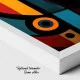 Tablou Abstract Premium Poezia Formei – Artă Canvas Modernă Orizontală cu Portret Cubist pentru Living
