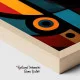 Tablou Abstract Premium Poezia Formei – Artă Canvas Modernă Orizontală cu Portret Cubist pentru Living