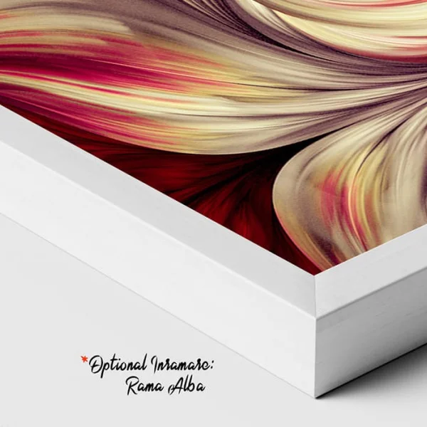 Tablou Abstract Ritmuri Vizuale – Canvas Premium Roșu pentru Living Modern