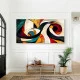 Tablou Abstract Premium „Paradox Contemporan” – Artă Canvas Modernă cu Geometrie Fluidă și Linii Curbe pentru Birou sau Living