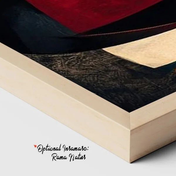Tablou Abstract Premium „Paradox Contemporan” – Artă Canvas Modernă cu Geometrie Fluidă și Linii Curbe pentru Birou sau Living