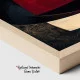 Tablou Abstract Premium „Paradox Contemporan” – Artă Canvas Modernă cu Geometrie Fluidă și Linii Curbe pentru Birou sau Living