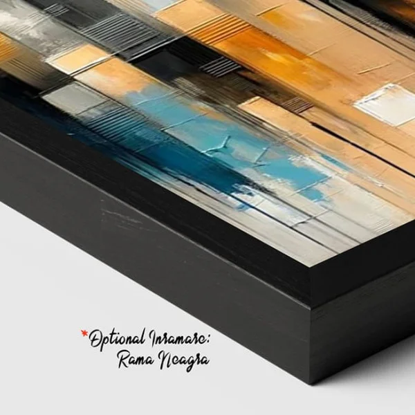 Tablou Abstract Premium Pași prin Lumină – Artă Canvas Modernă cu Siluete Africane Multicolore pentru Dormitor sau Hol