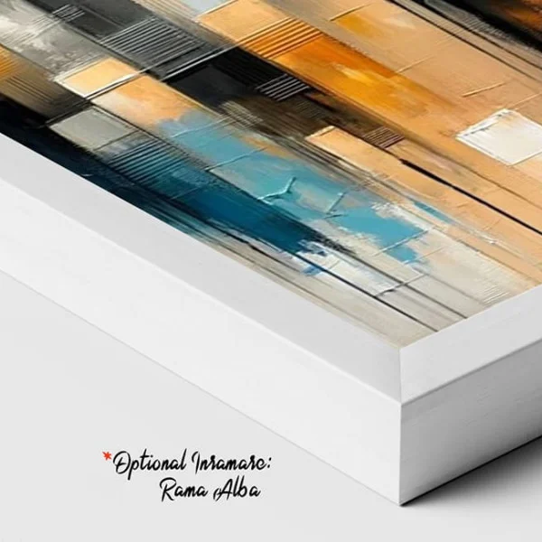 Tablou Abstract Premium Pași prin Lumină – Artă Canvas Modernă cu Siluete Africane Multicolore pentru Dormitor sau Hol