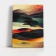 Tablou Abstract Premium Dealurile Copilăriei – Artă Canvas Modernă cu Peisaj Colinar și Linii Curbe pentru Living, Dormitor sau Hol