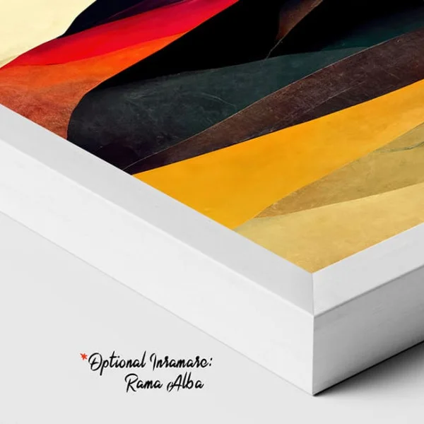 Tablou Abstract Premium Dealurile Copilăriei – Artă Canvas Modernă cu Peisaj Colinar și Linii Curbe pentru Living, Dormitor sau Hol
