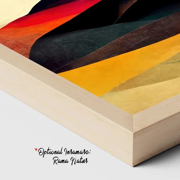 Tablou Abstract Premium Dealurile Copilăriei – Artă Canvas Modernă cu Peisaj Colinar și Linii Curbe pentru Living, Dormitor sau Hol