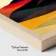 Tablou Abstract Premium Dealurile Copilăriei – Artă Canvas Modernă cu Peisaj Colinar și Linii Curbe pentru Living, Dormitor sau Hol