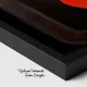 Tablou Abstract Premium O Singură Inimă – Artă Canvas Modernă Cubistă cu Două Siluete și Inimă Roșie pentru Dormitor sau Living