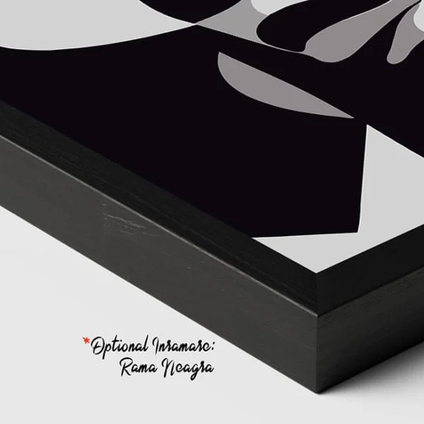 Tablou Abstract Premium Muză Tăcută – Artă Canvas Modernă Cubistă cu Portret Feminin Alb Negru pentru Dormitor, Birou sau Hol
