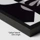 Tablou Abstract Premium Muză Tăcută – Artă Canvas Modernă Cubistă cu Portret Feminin Alb Negru pentru Dormitor, Birou sau Hol