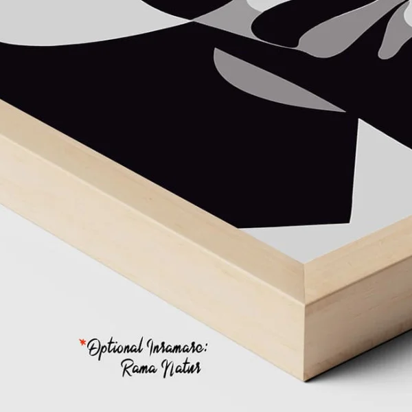 Tablou Abstract Premium Muză Tăcută – Artă Canvas Modernă Cubistă cu Portret Feminin Alb Negru pentru Dormitor, Birou sau Hol