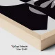 Tablou Abstract Premium Muză Tăcută – Artă Canvas Modernă Cubistă cu Portret Feminin Alb Negru pentru Dormitor, Birou sau Hol