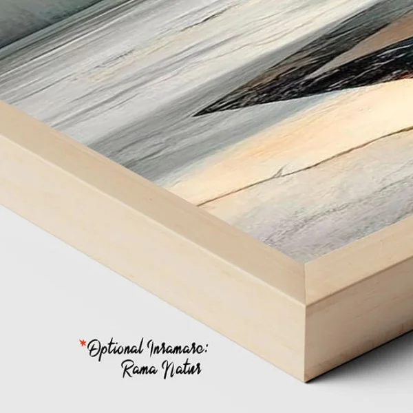 Tablou Abstract Premium Raze Sfioase – Artă Canvas Modernă cu Cupe Metalice Patinate și Lavandă pentru Living de Lux
