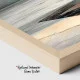 Tablou Abstract Premium Raze Sfioase – Artă Canvas Modernă cu Cupe Metalice Patinate și Lavandă pentru Living de Lux
