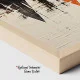 Tablou Geometric Retro - Umbre în Ploaie, Stil și Texturi Calde