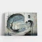 Tablou Abstract Premium Râu de Lumină – Artă Canvas Modernă cu Peisaj Suprarealist și Corăbii pentru Living de Lux