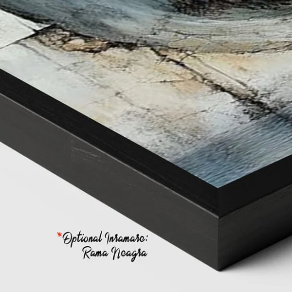 Tablou Abstract Premium Râu de Lumină – Artă Canvas Modernă cu Peisaj Suprarealist și Corăbii pentru Living de Lux