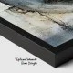 Tablou Abstract Premium Râu de Lumină – Artă Canvas Modernă cu Peisaj Suprarealist și Corăbii pentru Living de Lux