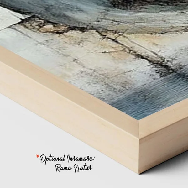 Tablou Abstract Premium Râu de Lumină – Artă Canvas Modernă cu Peisaj Suprarealist și Corăbii pentru Living de Lux