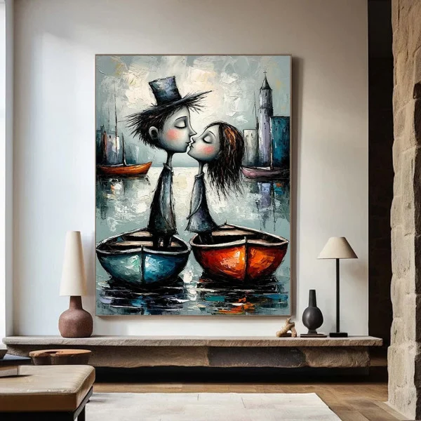 Tablou Canvas Abstract Navigând Spre Tine – Decor Artistic pentru Living și Dormitor