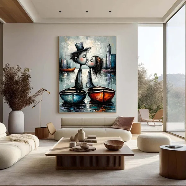 Tablou Canvas Abstract Navigând Spre Tine – Decor Artistic pentru Living și Dormitor