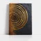 Tablou Abstract Canvas Spirală Aurie 3D – Energiile Infinitului, decor premium pentru hol