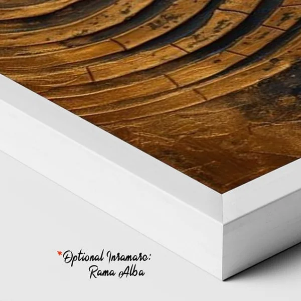 Tablou Abstract Canvas Spirală Aurie 3D – Energiile Infinitului, decor premium pentru hol