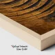 Tablou Abstract Canvas Spirală Aurie 3D – Energiile Infinitului, decor premium pentru hol