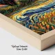 Tablou Abstract Premium Arta Naturii – Artă Canvas Modernă Post-Impresionistă cu Apus de Soare și Chiparos pentru Living, Birou sau Hol